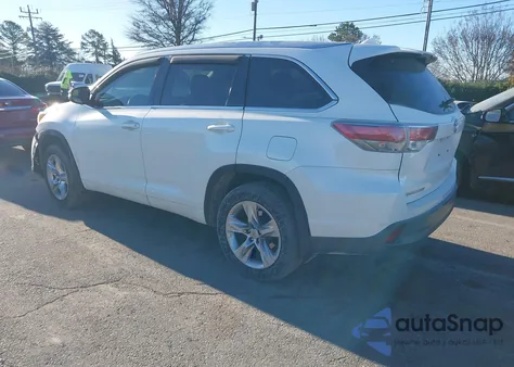 2015 Toyota Highlander Limited V6 from USA, damaged, VIN 5TDYKRFH5FS062059